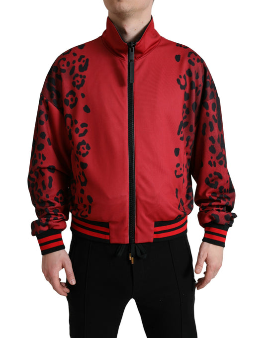 Dolce & Gabbana Stunning Leopard Print Bomber Jacket