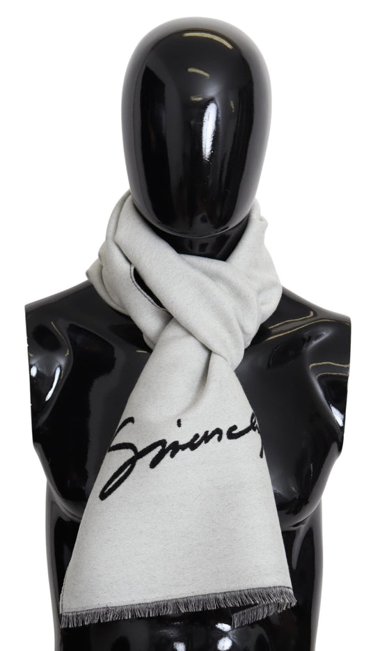 Eleganter einfarbiger Schal aus Woll-Seiden-Mischung von Givenchy