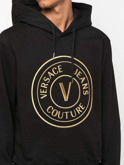 Versace Jeans Zwarte Hoodie - ModeMagneet